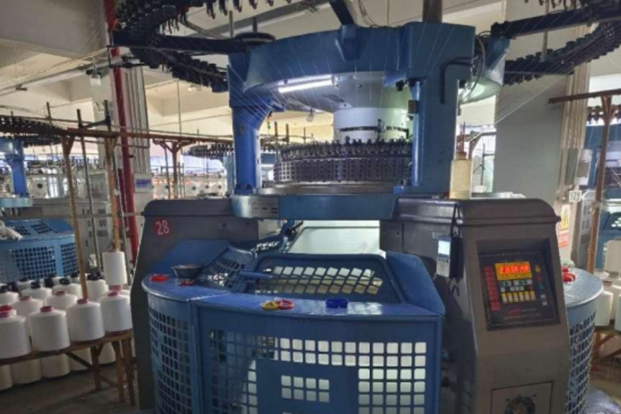 Modelo de producción de tela gris-pie medio de doble cara