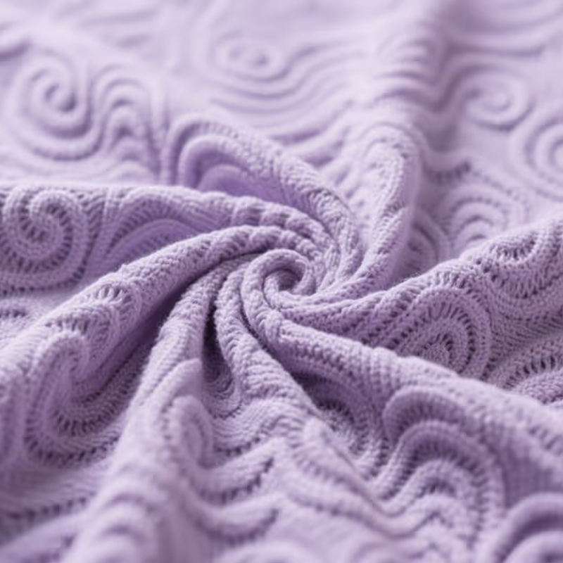 Tejido jacquard de transferencia convexa hueca