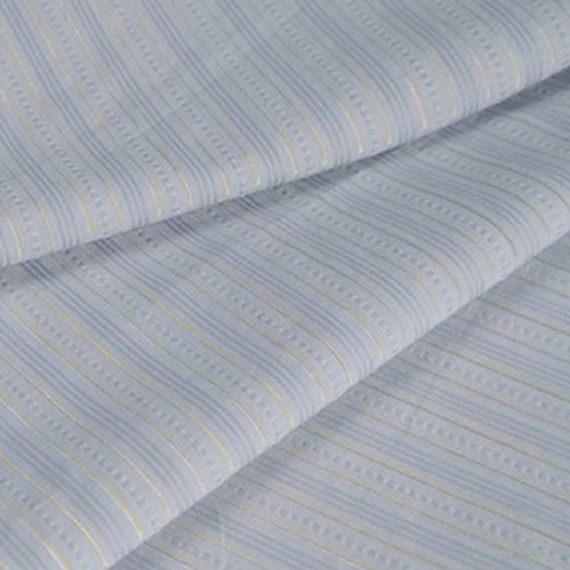 Tejido elástico de rayas de algodón